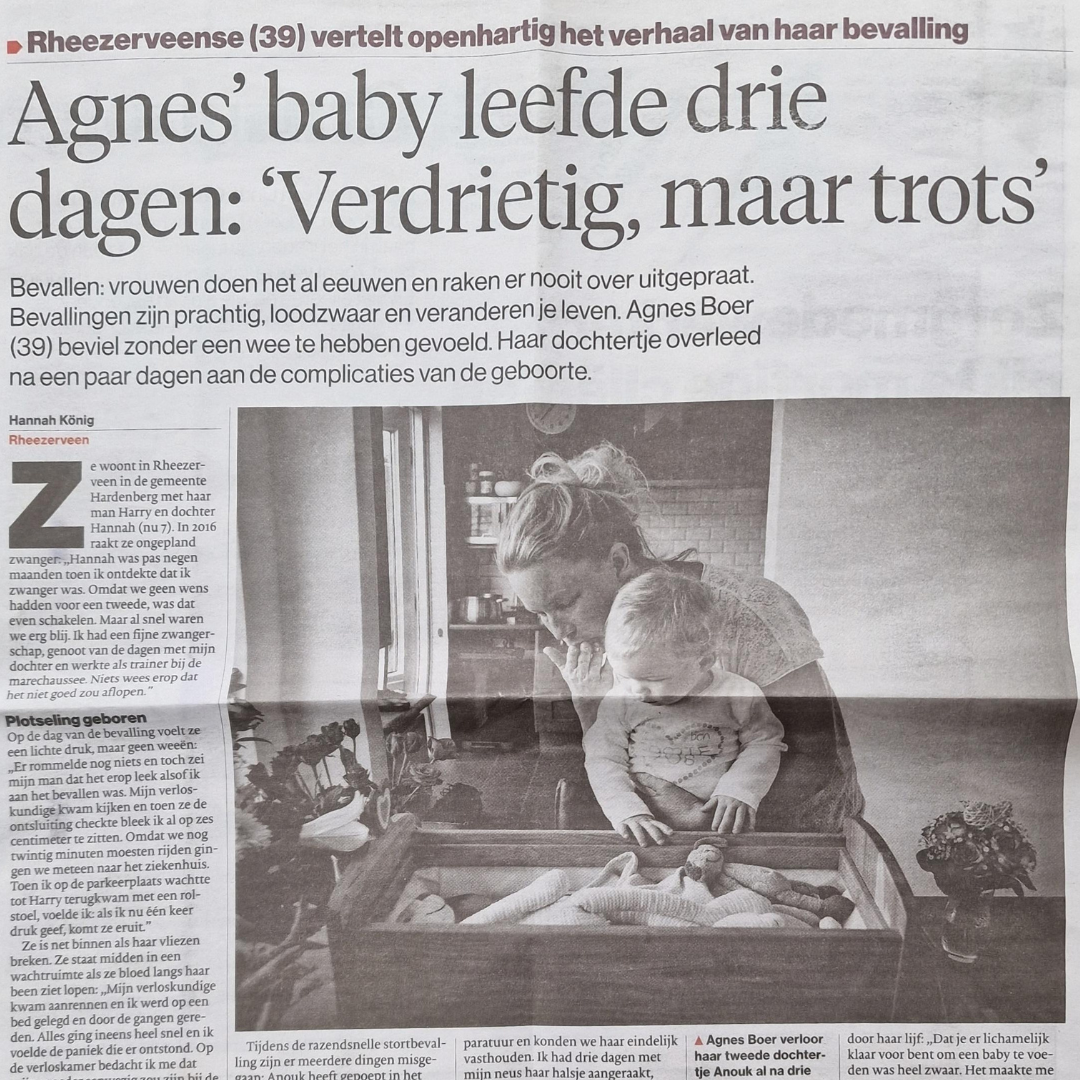 Interview met Agnes Boer over verlies baby